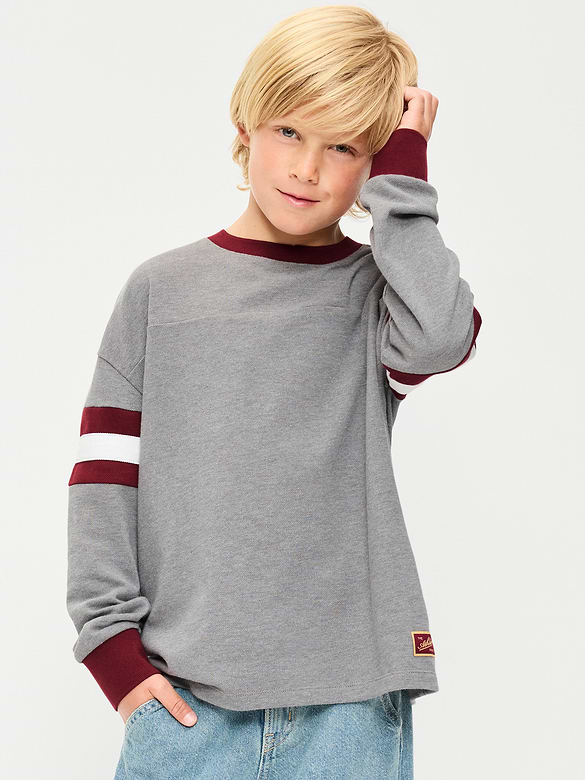 Oversized Long-Sleeve Graphic T-Shirt for Boys