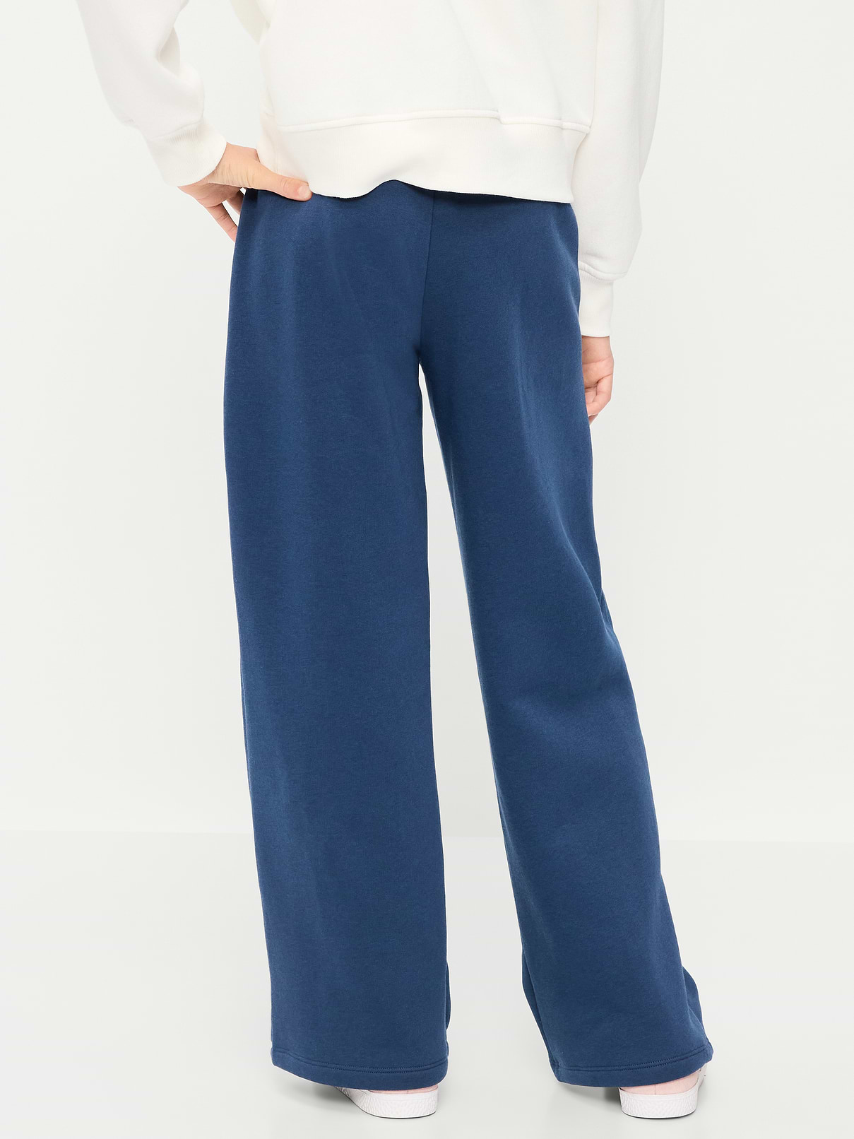 L'image numéro 2 présente Pantalon en coton ouaté à taille haute et jambe jambe à imprimé pour fille