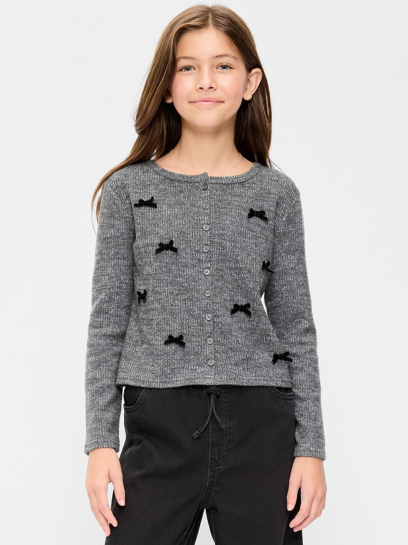 CozePlush Cardigan Sweater for Girls