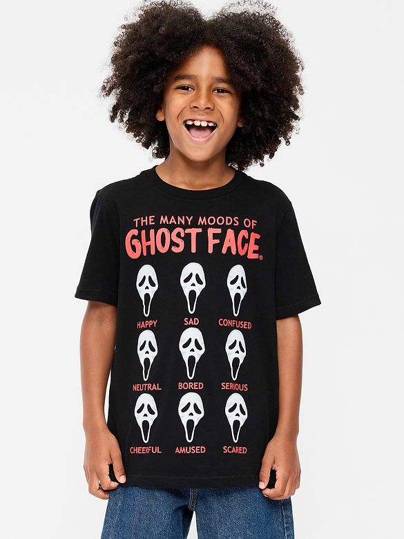 Ghost Face™ Gender-Neutral Graphic T-Shirt for Kids