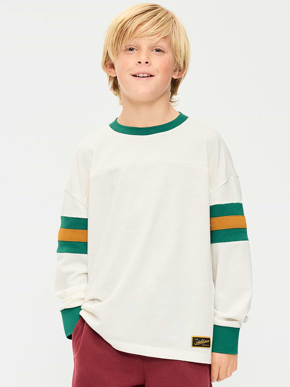 Oversized Long-Sleeve Graphic T-Shirt for Boys