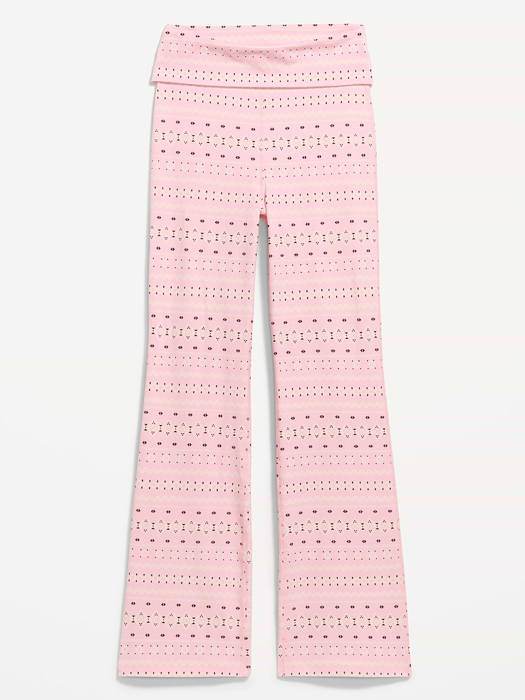 Image 5 of 5, High-Waisted PowerChill Fold-Over Bootcut Leggings