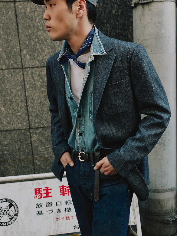 Tailored Slim Italian Herringbone Suit Jacket
