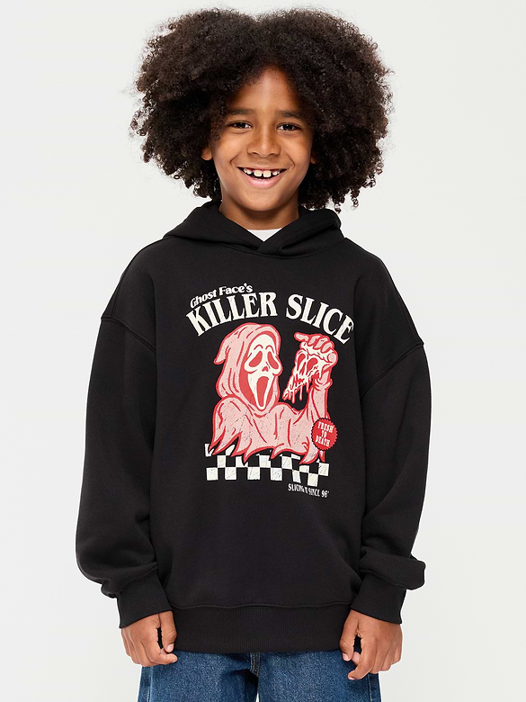 Ghost Face™ Gender-Neutral Oversized Pullover Hoodie for Kids