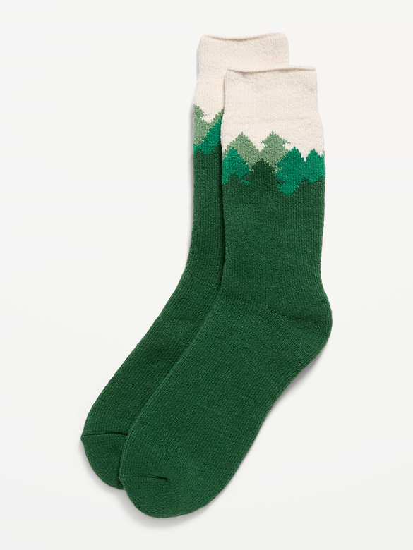 Cozy-Lined Crew Socks for Men