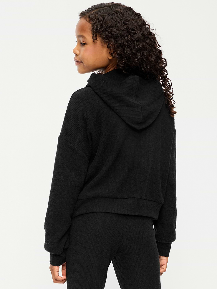 Image 2 of 3, CozePlush Pullover Hoodie for Girls