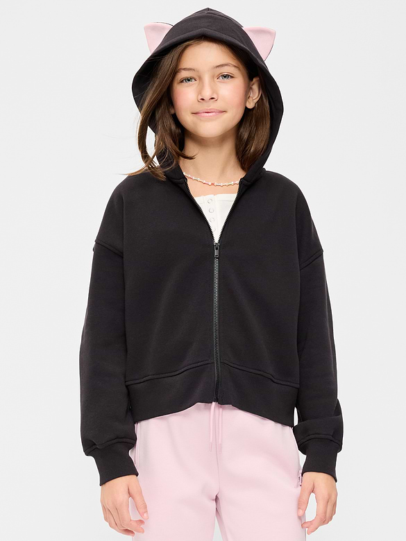 Fleece Full-Zip Hoodie for Girls