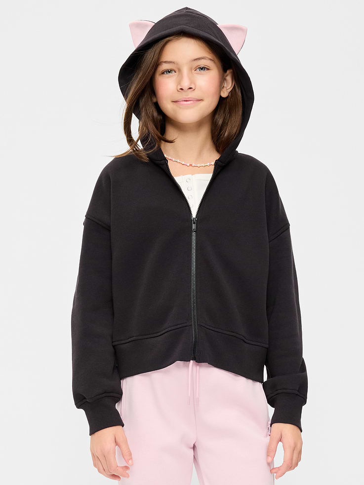 Image 1 of 1, built-in hood, long sleeves, drop shoulders, Product #907019