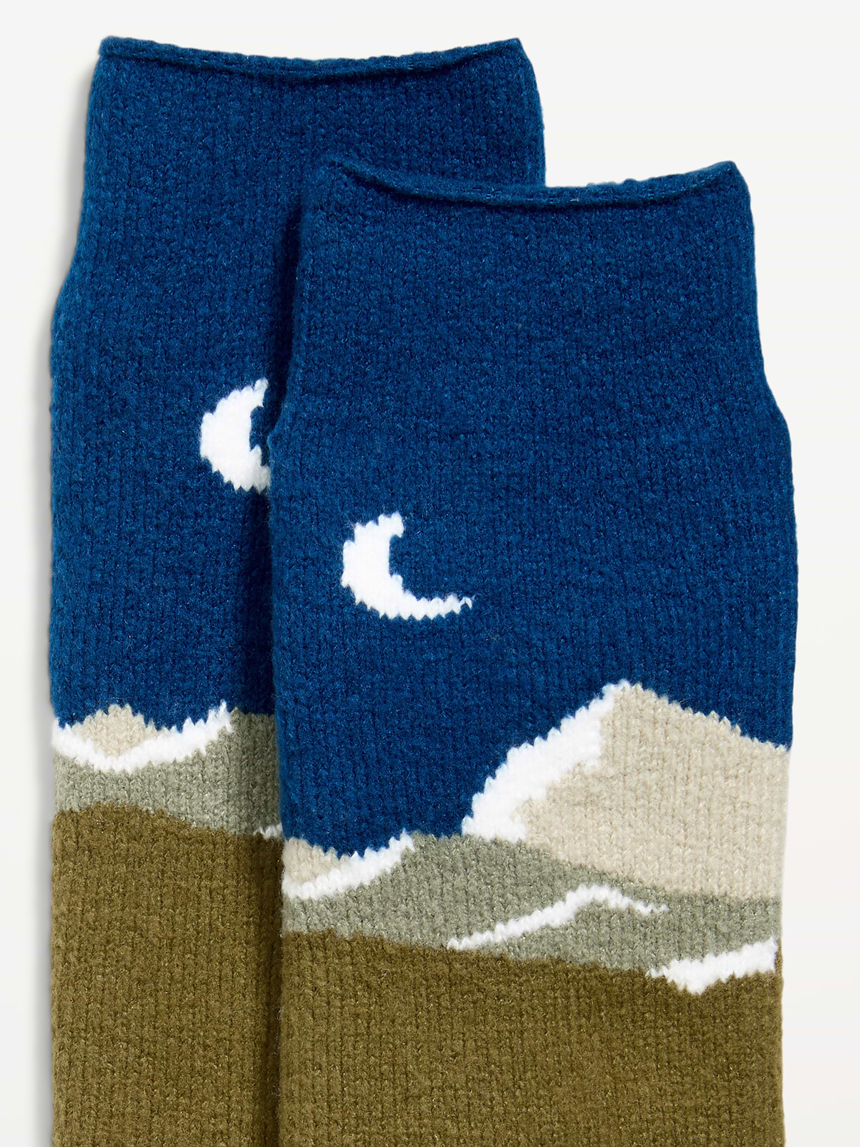 Image 2 of 2, Cozy-Lined Crew Socks for Men
