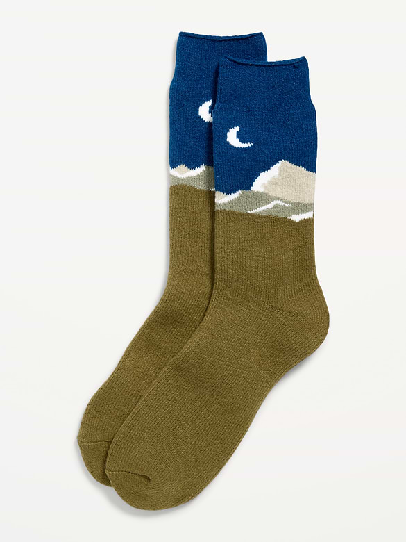 Cozy-Lined Crew Socks for Men
