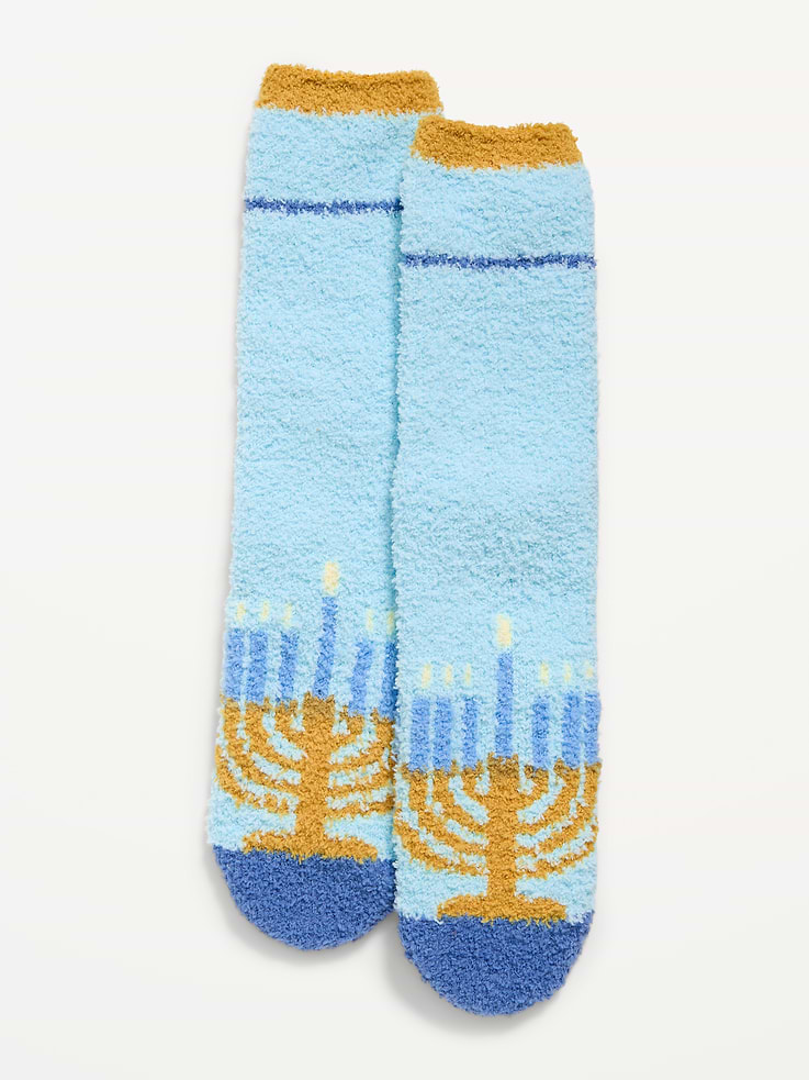 Image 1 of 2, plush cozy knit, seasonal prints vary, Product #905894