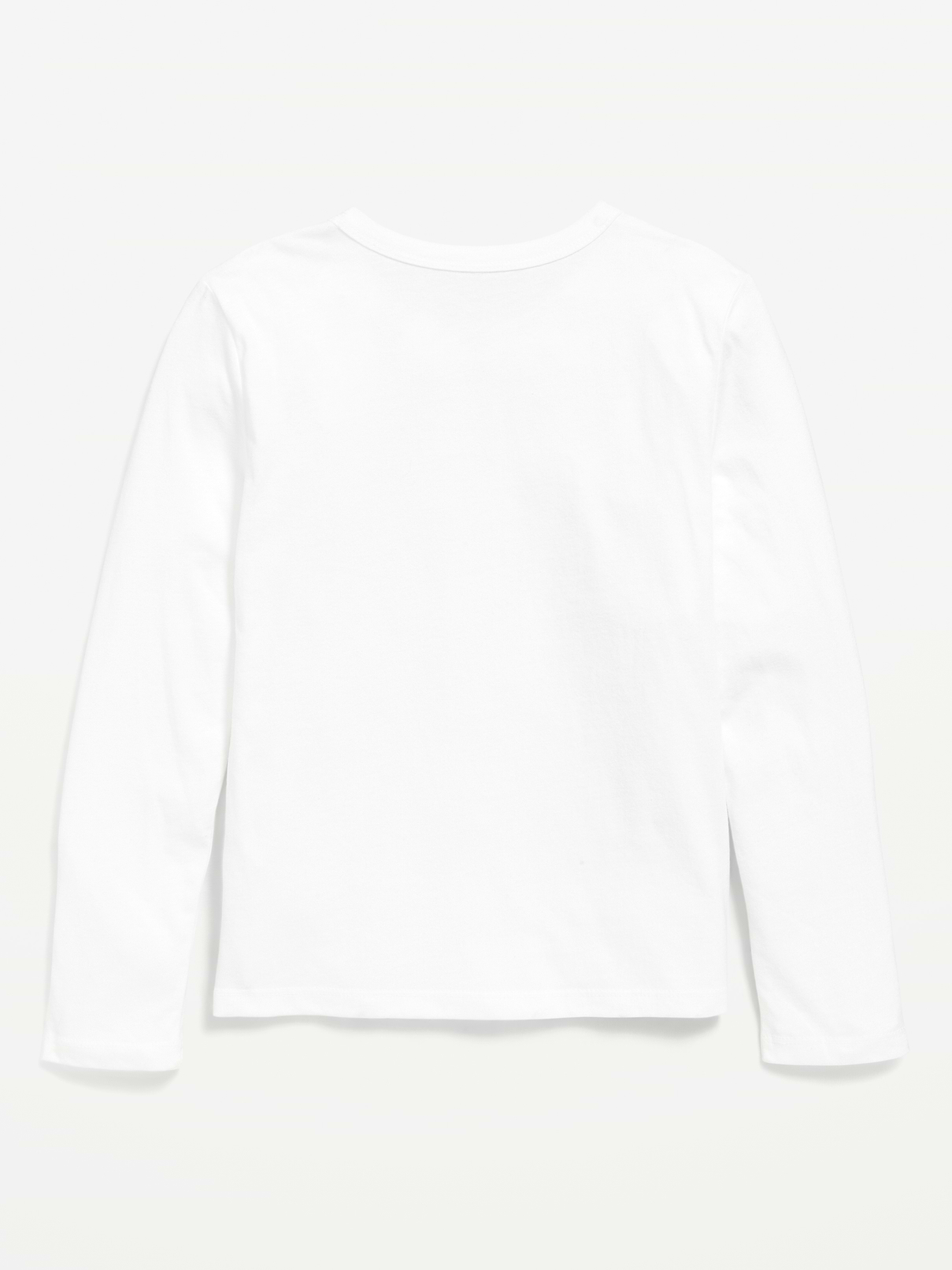 Image 3 of 3, Softest Long-Sleeve Heart-Patch T-Shirt for Girls