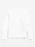 Image 3 of 3, Softest Long-Sleeve Heart-Patch T-Shirt for Girls
