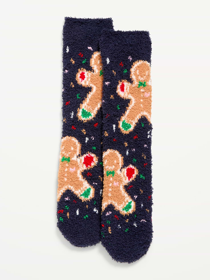 Image 1 of 2, plush cozy knit, seasonal prints vary, Product #905894