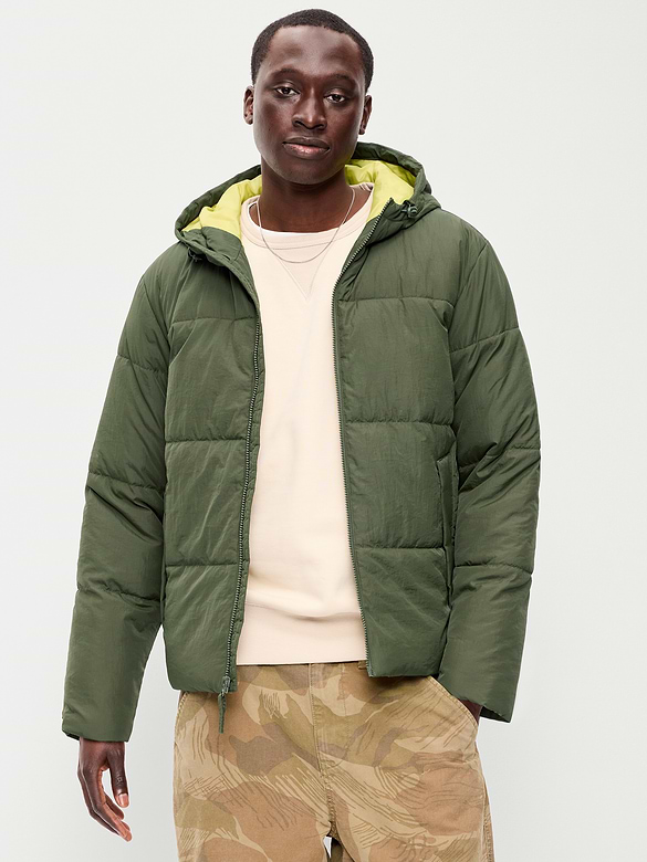 Water-Resistant Puffer Jacket