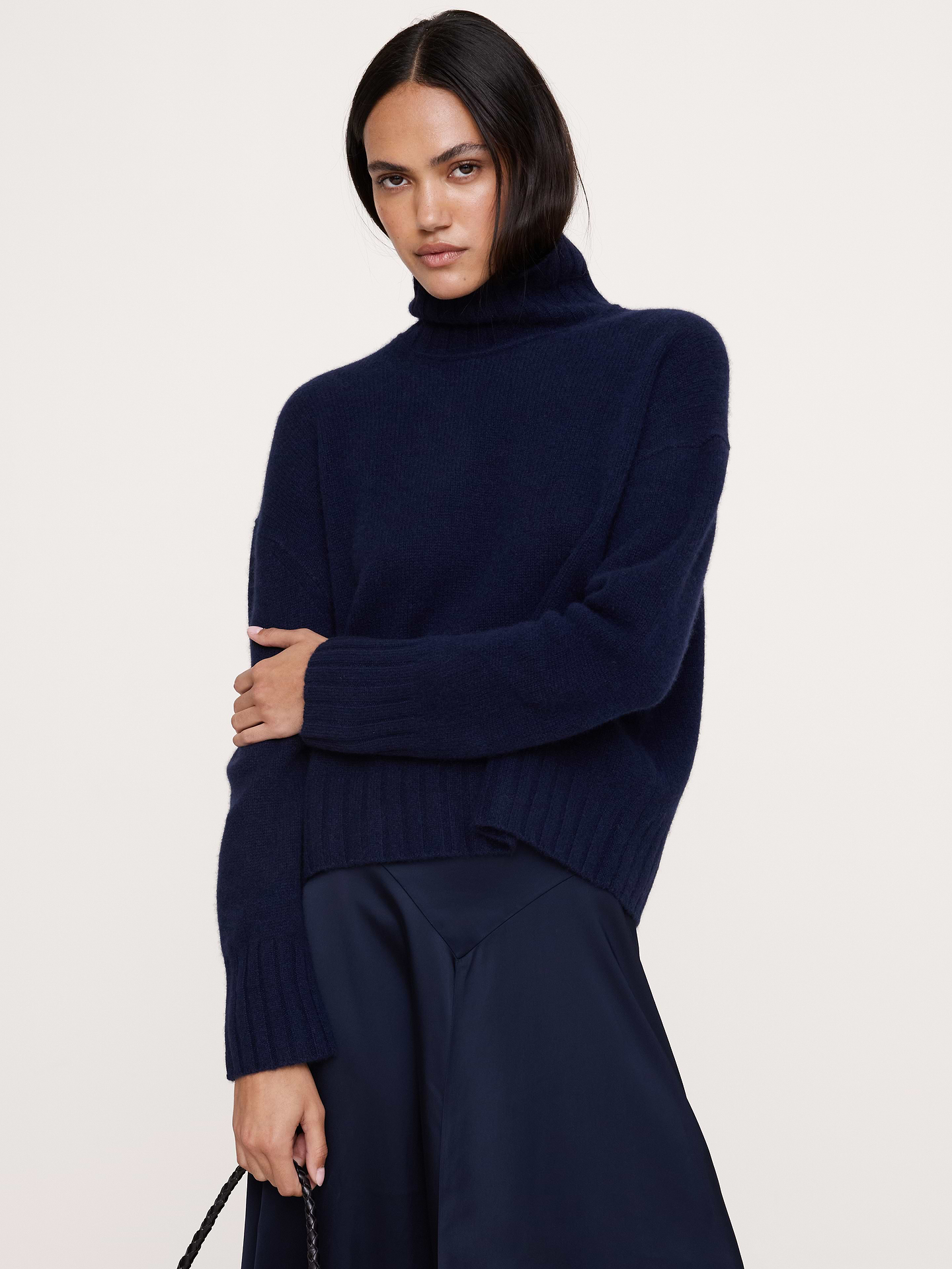 Image number 1 showing, Oversized Cashmere Turtleneck Sweater