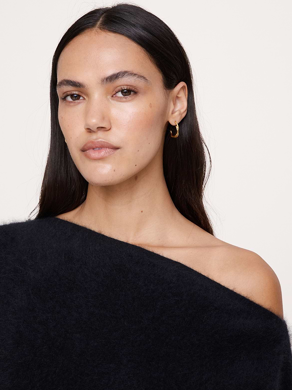 Dashed Twist Hoop Earrings