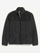 Image 1 of 2, standing collar, long sleeves, drop shoulders, full zip, hand-warming pockets, Product #1182207