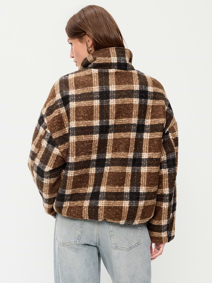 Image 2 of 6, Wool Plaid Jacket