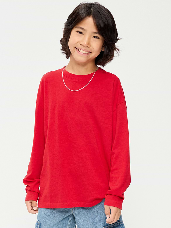 Oversized Long-Sleeve T-Shirt for Boys