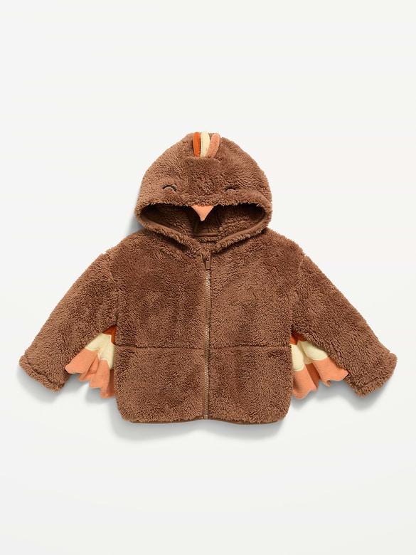 Veste à capuchon de bestiole en sherpa unisexe pour tout-petit