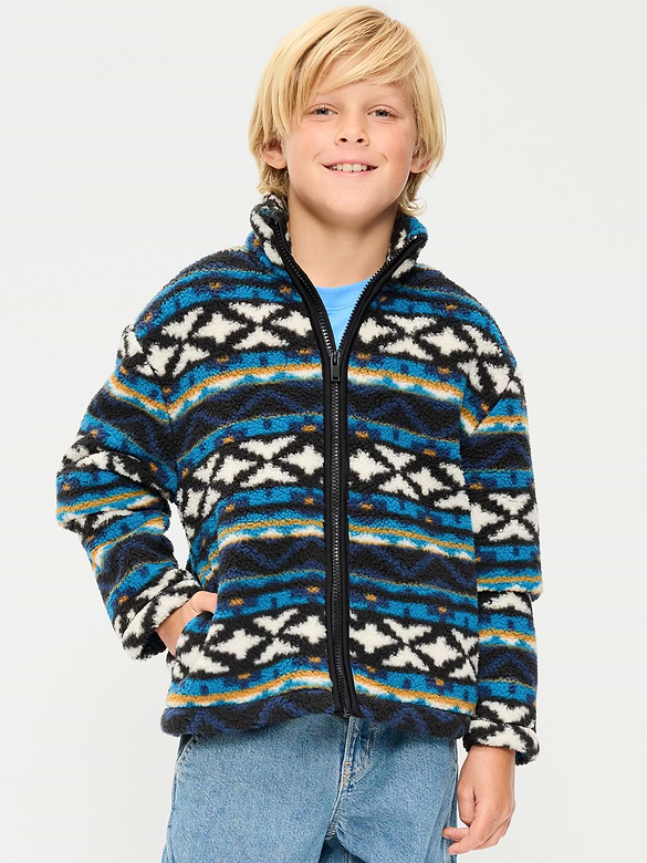 Sherpa Full-Zip Jacket for Boys