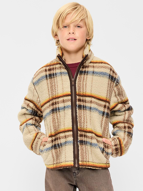 Sherpa Full-Zip Jacket for Boys