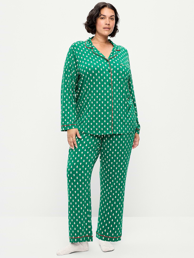 Image 7 of 8, Sunday Sleep Knit Jersey Pant Set