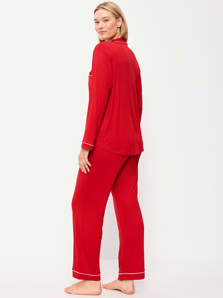 Image 5 de 7, Ensemble pantalon en tricot de jersey Grasse matinée