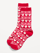 Image 1 of 2, rib-knit openings, notched seams for comfort, fair isle print, Product #908029