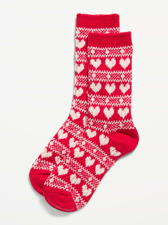 Fair Isle Crew Socks for Women
