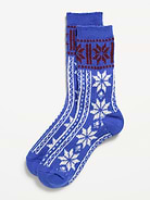 Image 1 of 2, rib-knit openings, notched seams for comfort, fair isle print, Product #908029