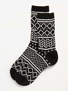 Image 1 of 2, rib-knit openings, notched seams for comfort, fair isle print, Product #908029