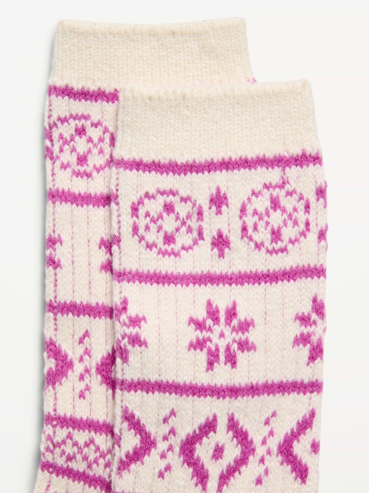 Image 2 of 2, Fair Isle Crew Socks for Women