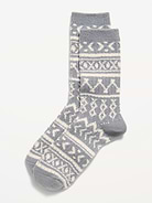 Image 1 of 2, rib-knit openings, notched seams for comfort, fair isle print, Product #908029
