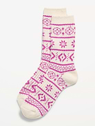 Image 1 of 2, rib-knit openings, notched seams for comfort, fair isle print, Product #908029