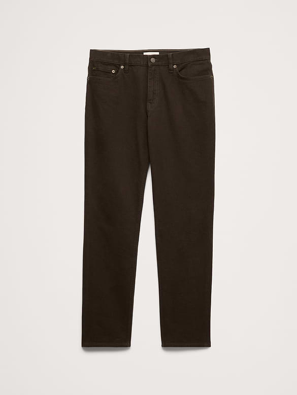 Pantalon Voyageur étroit en tissu brossé
