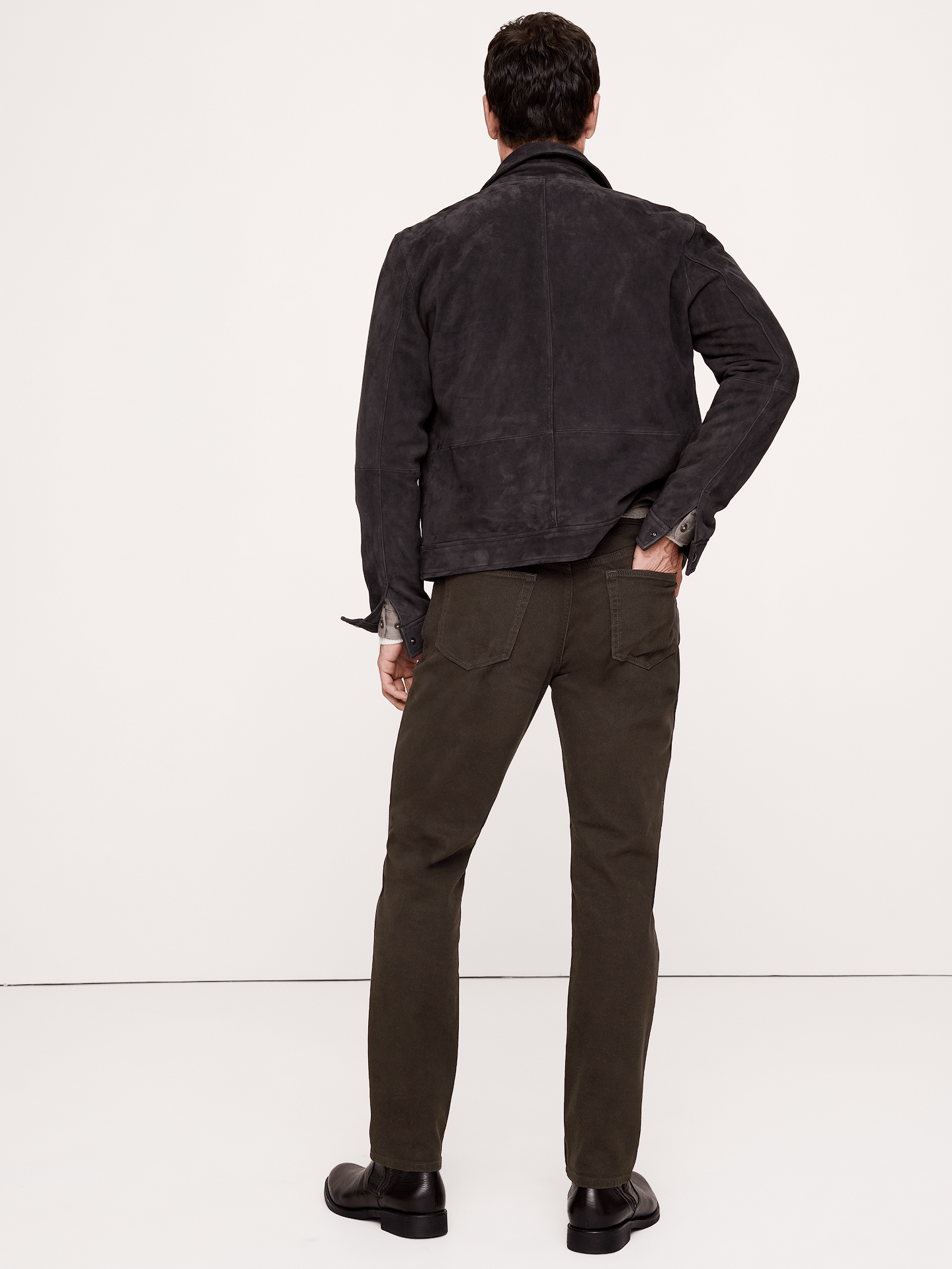 Image 2 de 8, Pantalon Voyageur étroit en tissu brossé