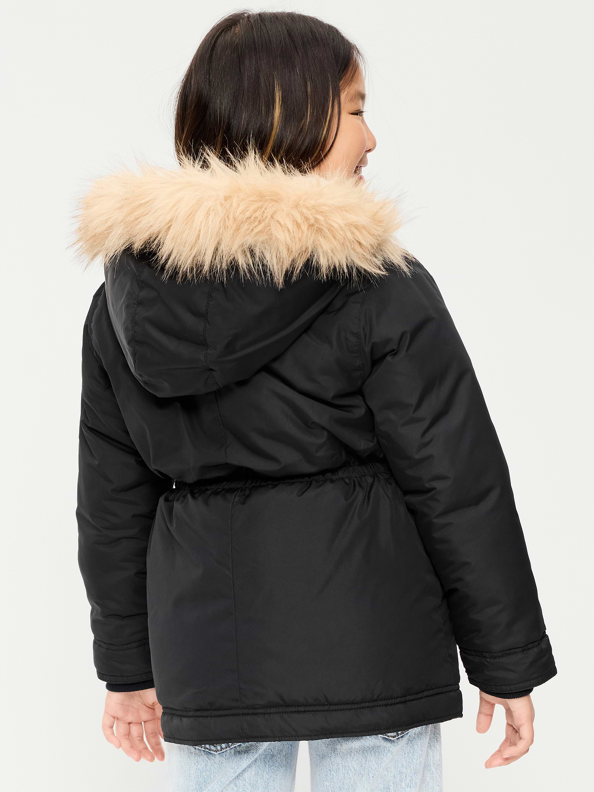 Image number 2 showing, Water-Resistant Parka Jacket for Girls