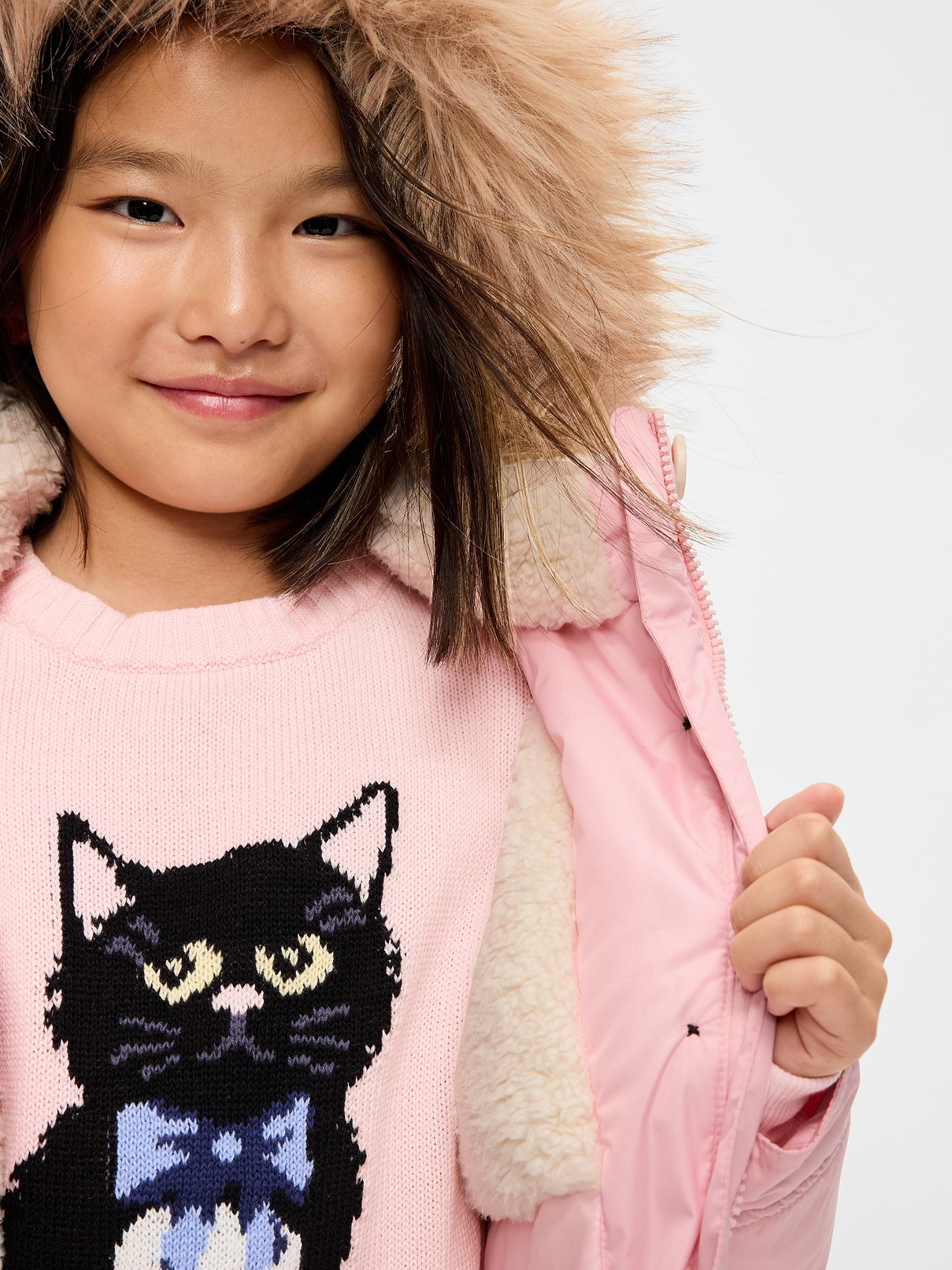 Image number 4 showing, Water-Resistant Parka Jacket for Girls