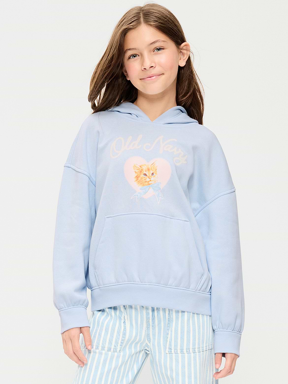 Oversized Pullover Hoodie for Girls