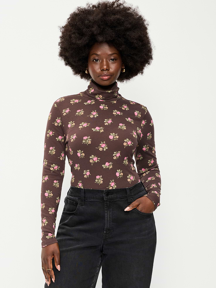 Image number 5 showing, Slim-Fit Printed Turtleneck