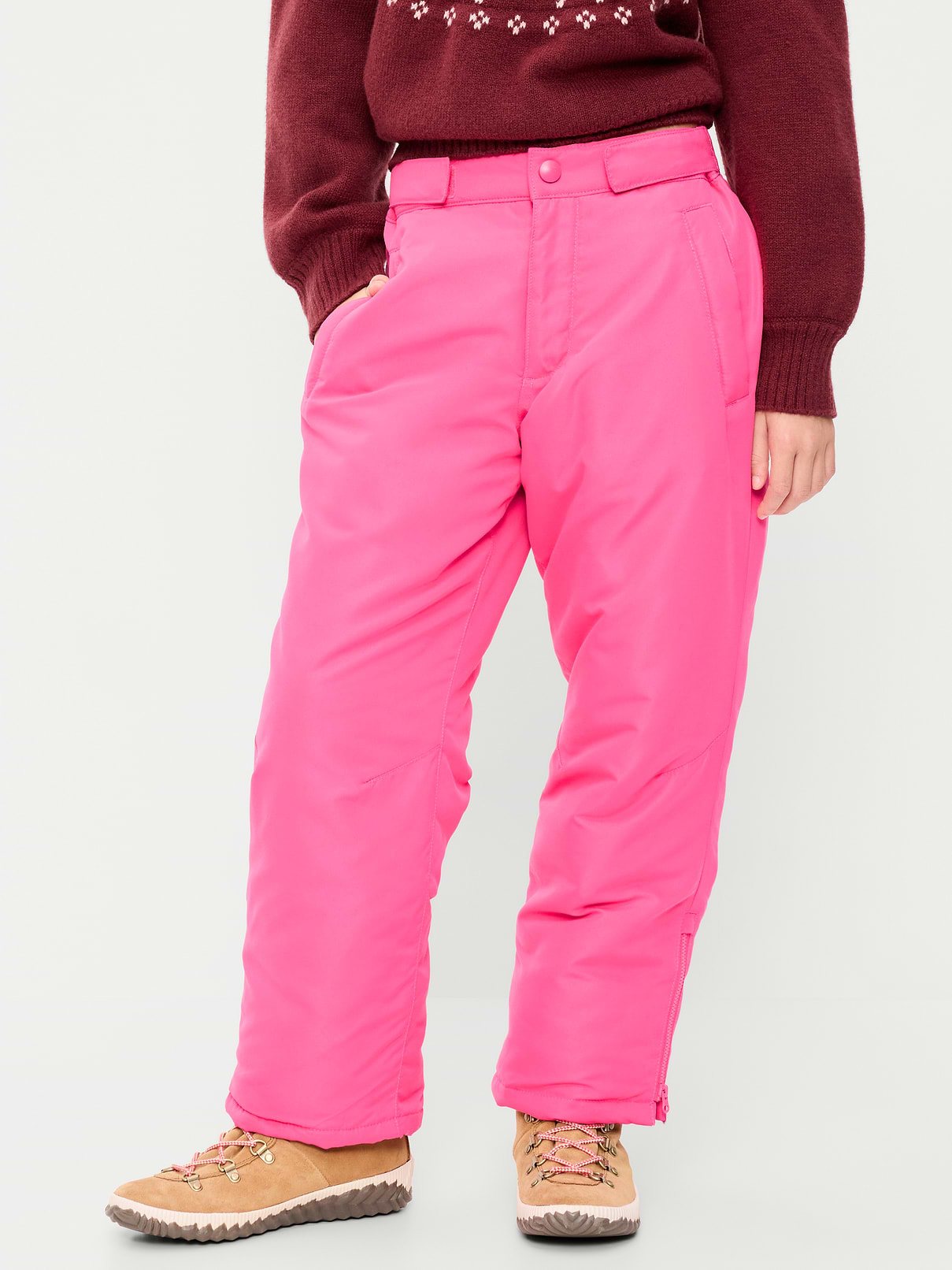 Image 2 of 4, Water-Resistant Snow Pants for Girls