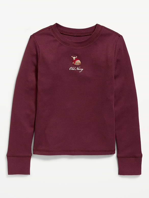 Long-Sleeve Logo Graphic T-Shirt for Girls