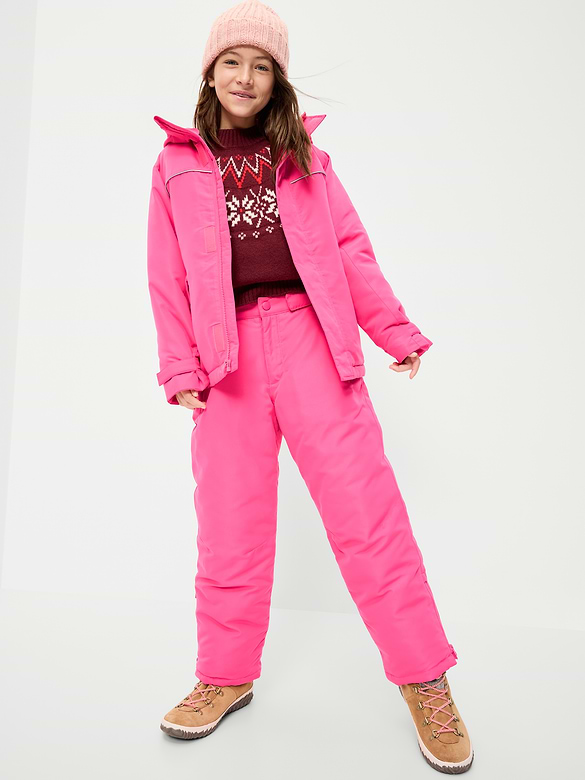 Water-Resistant Snow Pants for Girls