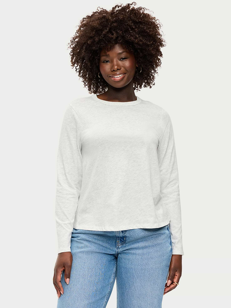L'image numéro 5 présente T-shirt ras du cou passe-partout à manches longues