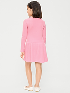 Image 2 of 4, CozePlush Fit and Flare Long-Sleeve Dress for Girls
