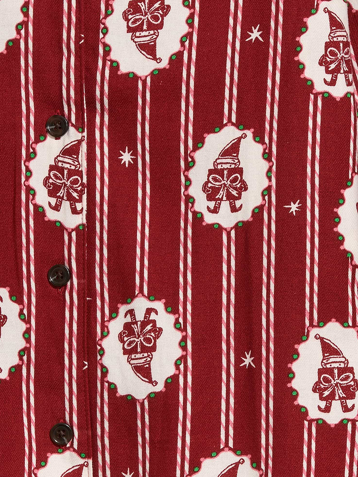 Image 4 of 7, Printed Flannel Pajama Pants Set for Women