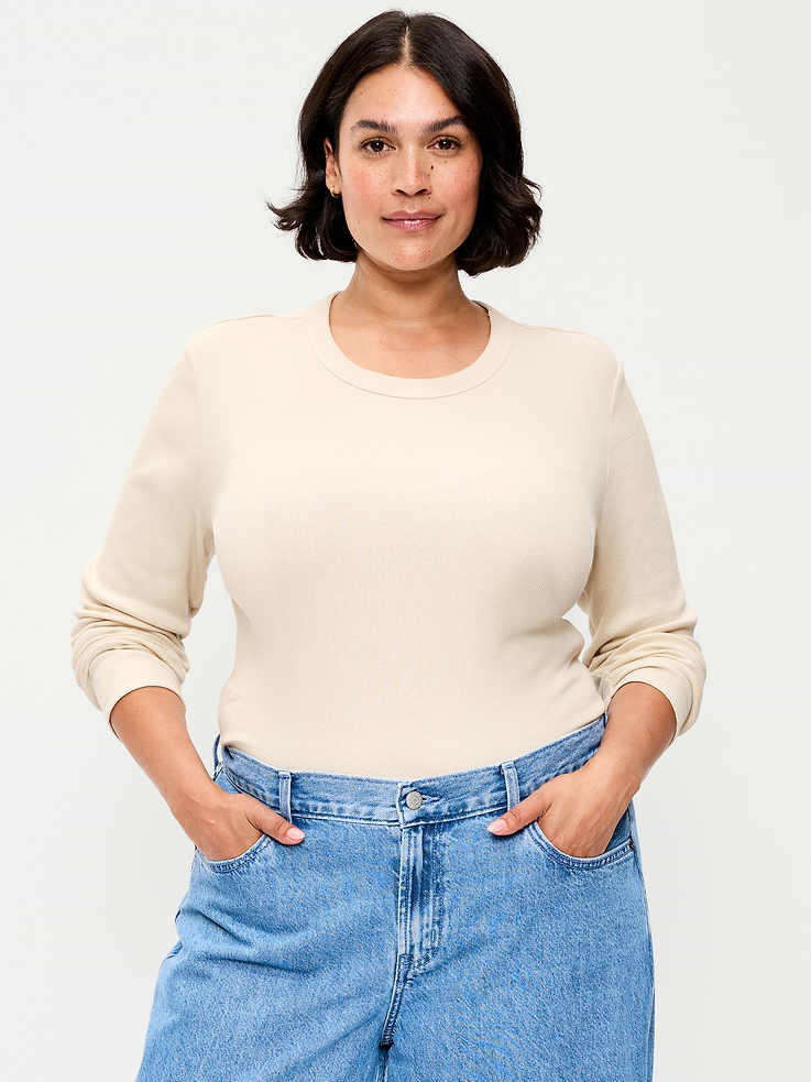 L'image numéro 7 présente T-shirt ajusté à manches longues
