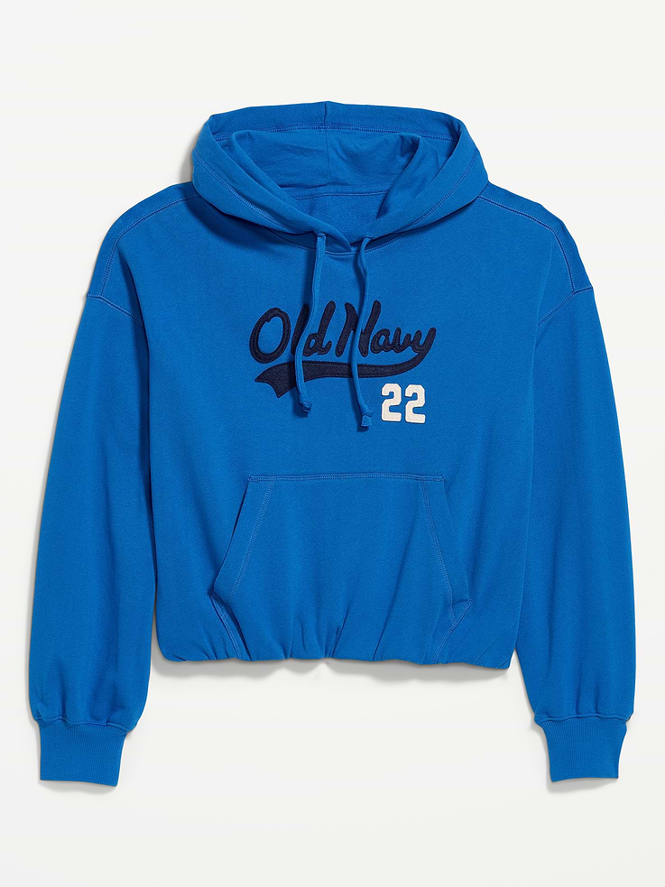 Image 6 of 7, SoComfy Bubble-Hem Hoodie Sweatshirt
